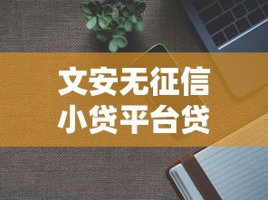 文安无征信小贷平台贷款指南：条件、流程与风险解析