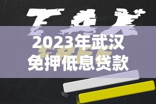 2023年武汉免押低息贷款平台推荐:正规渠道+申请攻略 2023年武汉免押低息贷款平台推荐:正规渠道+申请攻略