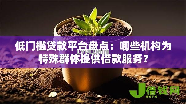 低门槛贷款平台盘点:哪些机构为特殊群体提供借款服务? 低门槛贷款平台盘点:哪些机构为特殊群体提供借款服务?