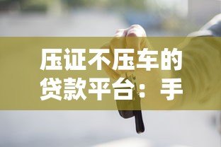 压证不压车的贷款平台：手续流程+利息优势解析