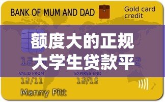 额度大的正规大学生贷款平台推荐及申请指南