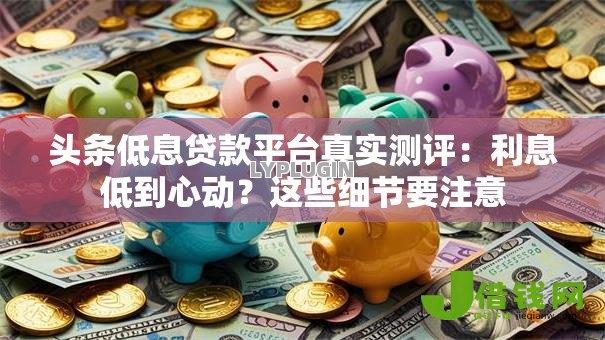 头条低息贷款平台真实测评:利息低到心动?这些细节要注意 头条低息贷款平台真实测评:利息低到心动?这些细节要注意