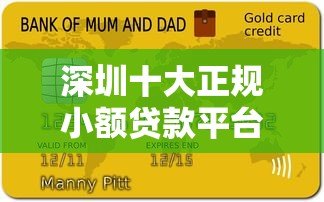 深圳十大正规小额贷款平台最新排名及申请攻略 深圳十大正规小额贷款平台最新排名及申请攻略