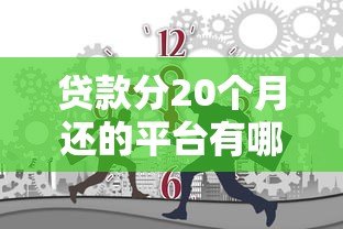 贷款分20个月还的平台有哪些?低息分期方案解析 贷款分20个月还的平台有哪些?低息分期方案解析