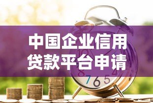 中国企业信用贷款平台申请指南：流程、条件与风险分析