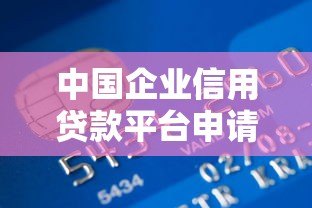 中国企业信用贷款平台申请指南：流程、条件与风险分析