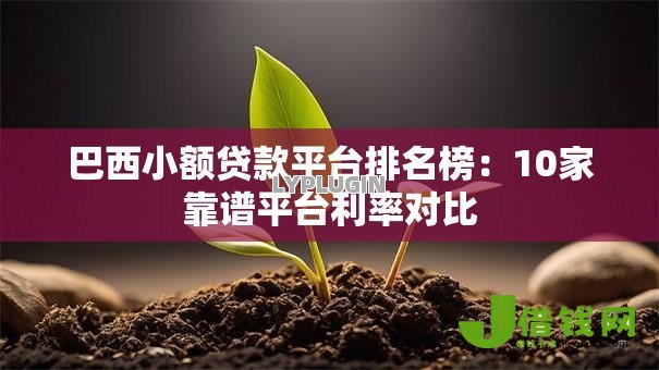巴西小额贷款平台排名榜:10家靠谱平台利率对比 巴西小额贷款平台排名榜:10家靠谱平台利率对比