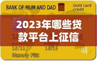 2023年哪些贷款平台上征信？这5类平台影响信用记录