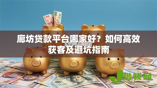 廊坊贷款平台哪家好?如何高效获客及避坑指南 廊坊贷款平台哪家好?如何高效获客及避坑指南