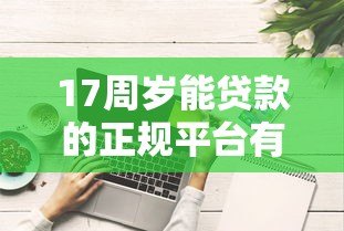 17周岁能贷款的正规平台有哪些？这些方法值得了解