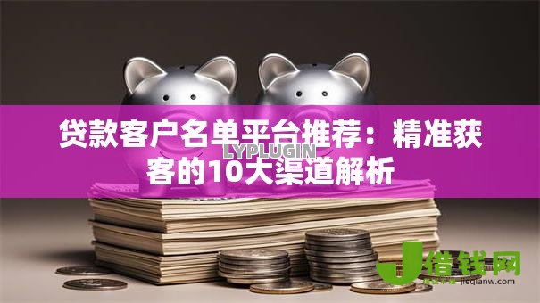 贷款客户名单平台推荐：精准获客的10大渠道解析