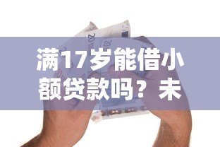 满17岁能借小额贷款吗？未成年借款必看攻略