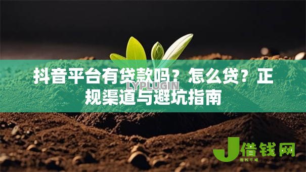 抖音平台有贷款吗?怎么贷?正规渠道与避坑指南 抖音平台有贷款吗?怎么贷?正规渠道与避坑指南