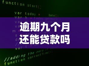逾期九个月还能贷款吗?真实平台分析与应对策略 逾期九个月还能贷款吗?真实平台分析与应对策略