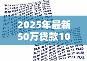 2025年最新50万贷款10年:十年期50万借款如何规划 2025年最新50万贷款10年:十年期50万借款如何规划
