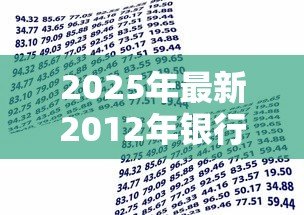 2025年最新2012年银行贷款利率:2012年房贷利率变化情况 2025年最新2012年银行贷款利率:2012年房贷利率变化情况