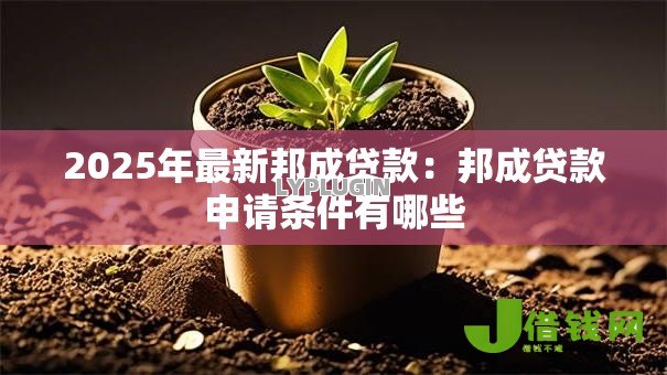 2025年最新邦成贷款：邦成贷款申请条件有哪些