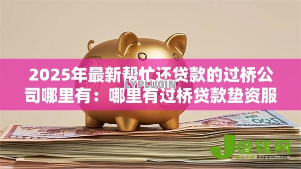 2025年最新帮忙还贷款的过桥公司哪里有：哪里有过桥贷款垫资服务