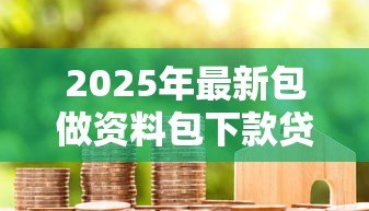 2025年最新包做资料包下款贷款：代办贷款资料真的能快速下款吗