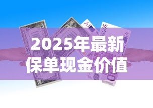 2025年最新保单现金价值贷款:如何利用保单快速获得资金周转 2025年最新保单现金价值贷款:如何利用保单快速获得资金周转