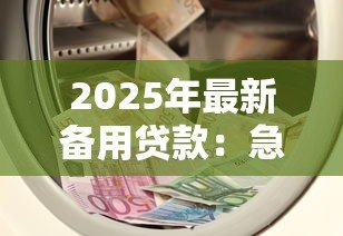 2025年最新备用贷款:急需资金周转时有哪些备用选择 2025年最新备用贷款:急需资金周转时有哪些备用选择