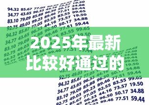 2025年最新比较好通过的小额贷款：哪些小额借款容易审批通过