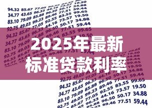 2025年最新标准贷款利率：当前银行贷款利率是多少