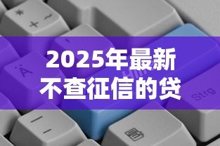 2025年最新不查征信的贷款:哪些贷款申请无需查看信用报告 2025年最新不查征信的贷款:哪些贷款申请无需查看信用报告