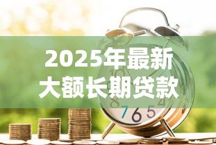 2025年最新大额长期贷款：如何申请高额度的多年期借款