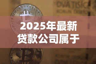 2025年最新贷款公司属于什么行业：贷款机构通常归类于哪个经济领域