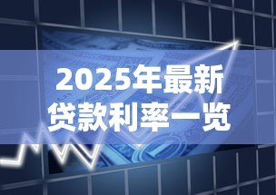 2025年最新贷款利率一览表：各大银行贷款利率对比如何