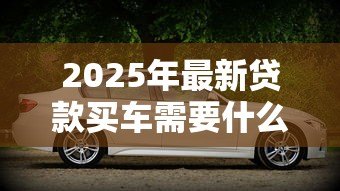 2025年最新贷款买车需要什么材料：贷款购车必备证件有哪些