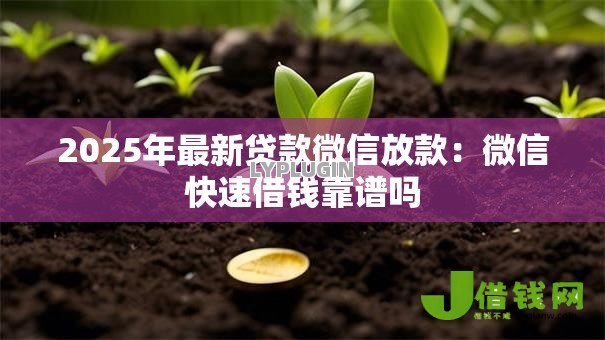 2025年最新贷款微信放款:微信快速借钱靠谱吗 2025年最新贷款微信放款:微信快速借钱靠谱吗