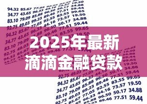 2025年最新滴滴金融贷款:如何申请滴滴平台的借款服务 2025年最新滴滴金融贷款:如何申请滴滴平台的借款服务