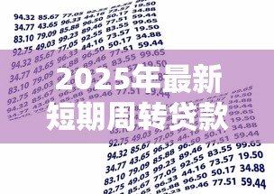 2025年最新短期周转贷款:如何应对紧急资金短缺 2025年最新短期周转贷款:如何应对紧急资金短缺