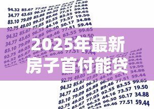 2025年最新房子首付能贷款吗:购房首付款能否申请贷款支付? 2025年最新房子首付能贷款吗:购房首付款能否申请贷款支付?