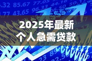 2025年最新个人急需贷款:急需资金周转如何快速申请贷款 2025年最新个人急需贷款:急需资金周转如何快速申请贷款