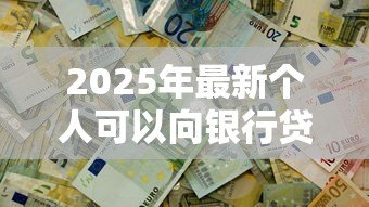 2025年最新个人可以向银行贷款多少钱:个人贷款额度最高能申请多少 2025年最新个人可以向银行贷款多少钱:个人贷款额度最高能申请多少