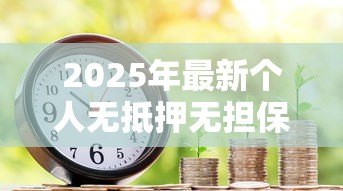 2025年最新个人无抵押无担保贷款:如何申请纯信用贷款 2025年最新个人无抵押无担保贷款:如何申请纯信用贷款