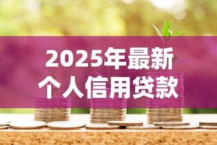 2025年最新个人信用贷款办理:如何申请个人信用贷款 2025年最新个人信用贷款办理:如何申请个人信用贷款