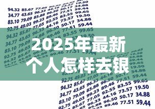 2025年最新个人怎样去银行贷款:个人银行贷款申请流程指南 2025年最新个人怎样去银行贷款:个人银行贷款申请流程指南