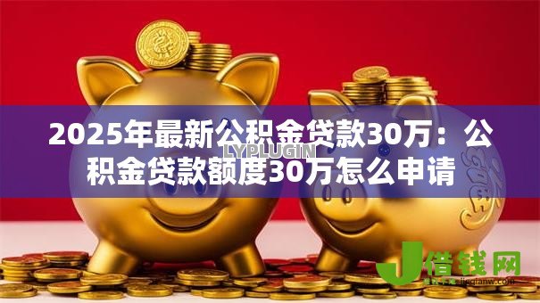 2025年最新公积金贷款30万：公积金贷款额度30万怎么申请