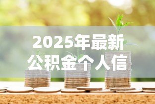 2025年最新公积金个人信用贷款：如何用公积金申请低息信用贷