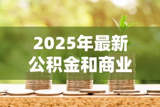 2025年最新公积金和商业贷款的组合贷款:如何办理公积金与商贷的混合贷款 2025年最新公积金和商业贷款的组合贷款:如何办理公积金与商贷的混合贷款
