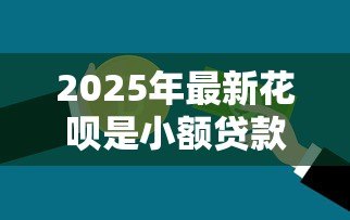 2025年最新花呗是小额贷款吗:花呗是否归类为小额信贷产品 2025年最新花呗是小额贷款吗:花呗是否归类为小额信贷产品