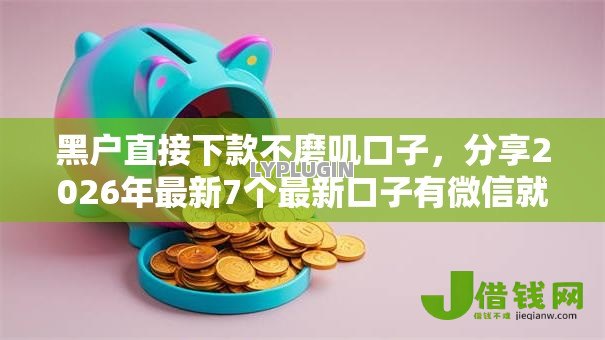 黑户直接下款不磨叽口子,分享2026年最新7个最新口子有微信就能下 黑户直接下款不磨叽口子,分享2026年最新7个最新口子有微信就能下