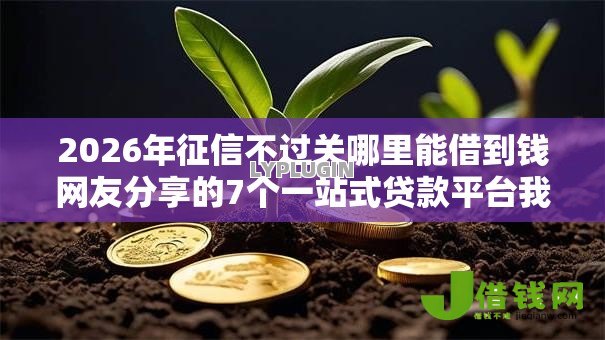 2026年征信不过关哪里能借到钱网友分享的7个一站式贷款平台我觉得不错！
