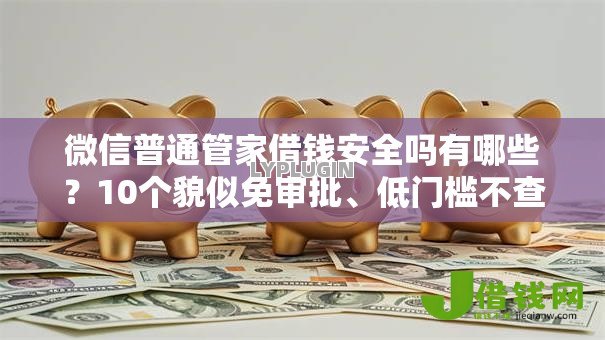 微信普通管家借钱安全吗有哪些？10个貌似免审批、低门槛不查征信的软件合集