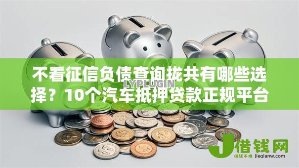 不看征信负债查询拢共有哪些选择?10个汽车抵押贷款正规平台详解 不看征信负债查询拢共有哪些选择?10个汽车抵押贷款正规平台详解