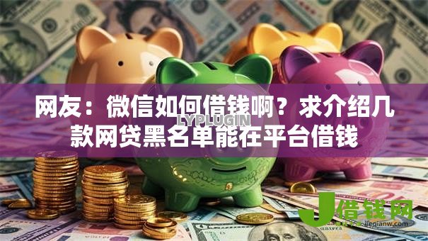 网友：微信如何借钱啊？求介绍几款网贷黑名单能在平台借钱